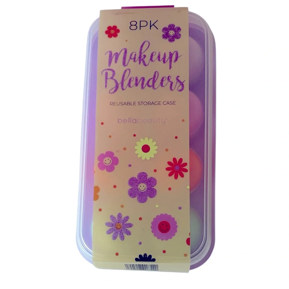 Bella Beauty NWT 8 pack Makeup Blenders with resealable case